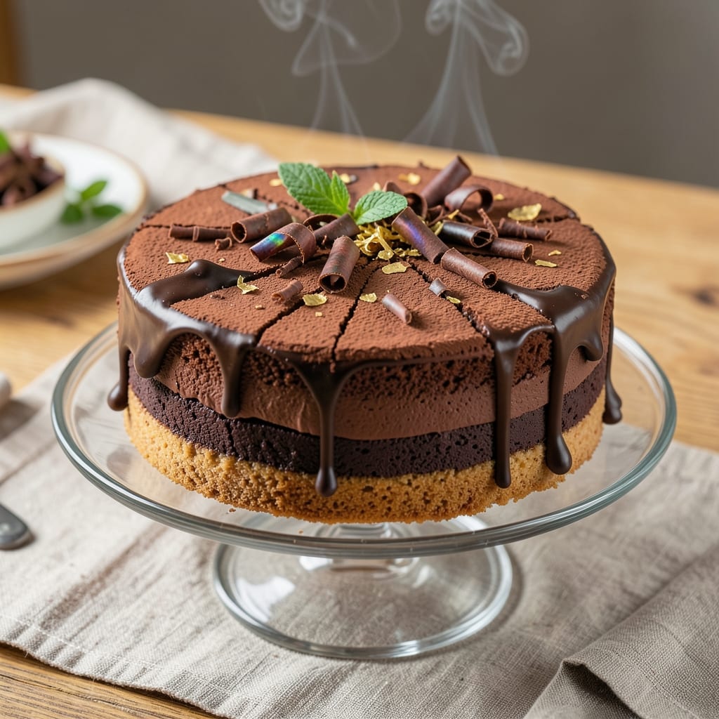 8 Layer Chocolate Cake Recipe: Moist Dark Chocolate Layers With Velvety Frosting Rivers