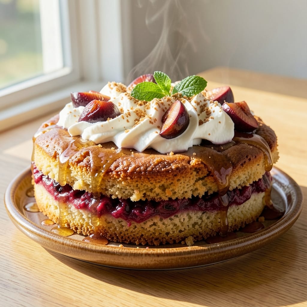 Almond Flour Plum Cake Recipe: Buttery Crust and Jammy Plum Filling