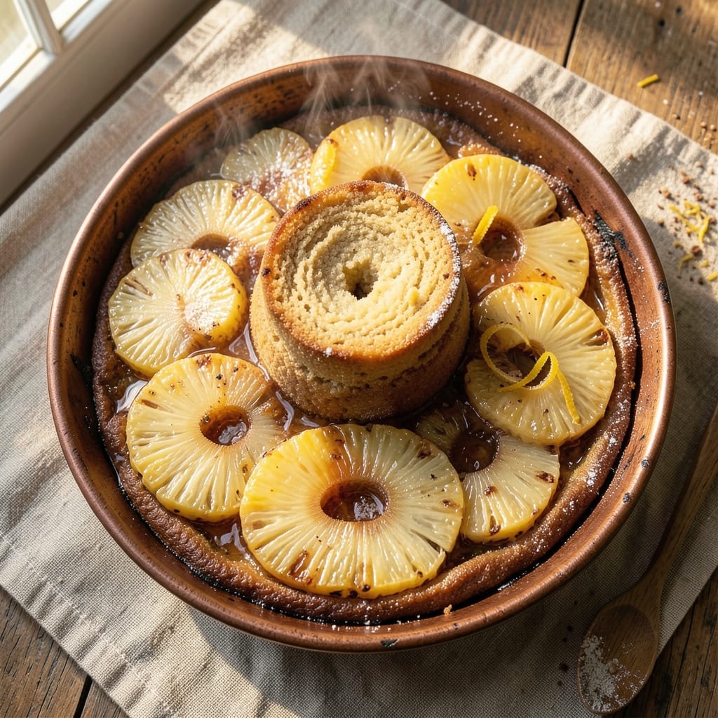 Alton Brown's Pineapple Upside Down Cake Recipe: Caramelized Top and Juicy Layers