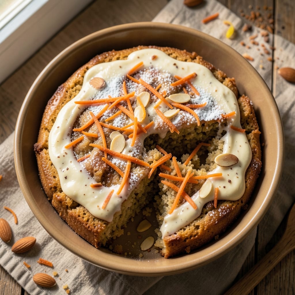 Almond Carrot Cake Recipe: Nutty Moistness with Golden Caramelized Top