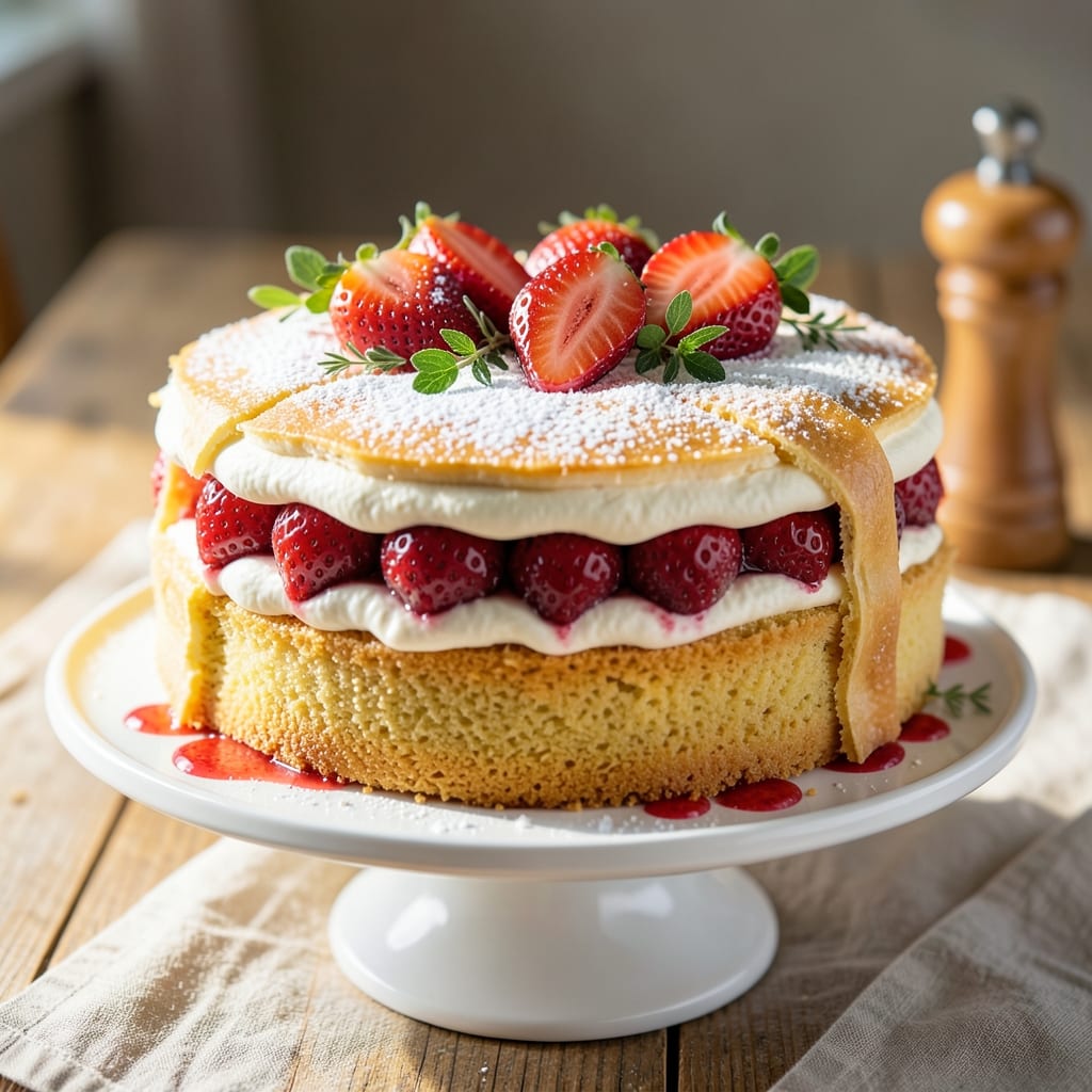 All Natural Strawberry Cake Recipe: Bursting Fruit and Vanilla-Infused Moistness