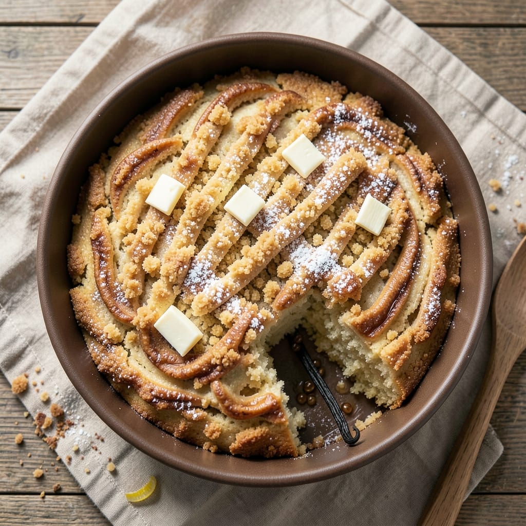 Amazing Crumb Cake Recipe: Buttery Vanilla Swirls With Crispy Top
