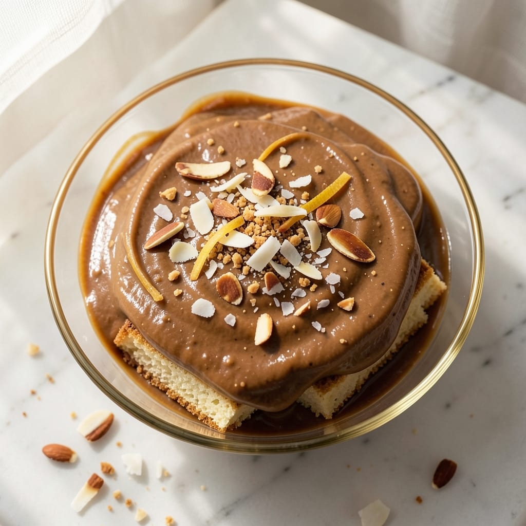 Almond Joy Cake Filling Recipe: Boozy Almond Butter Swirls Over Decadent Vanilla Layers