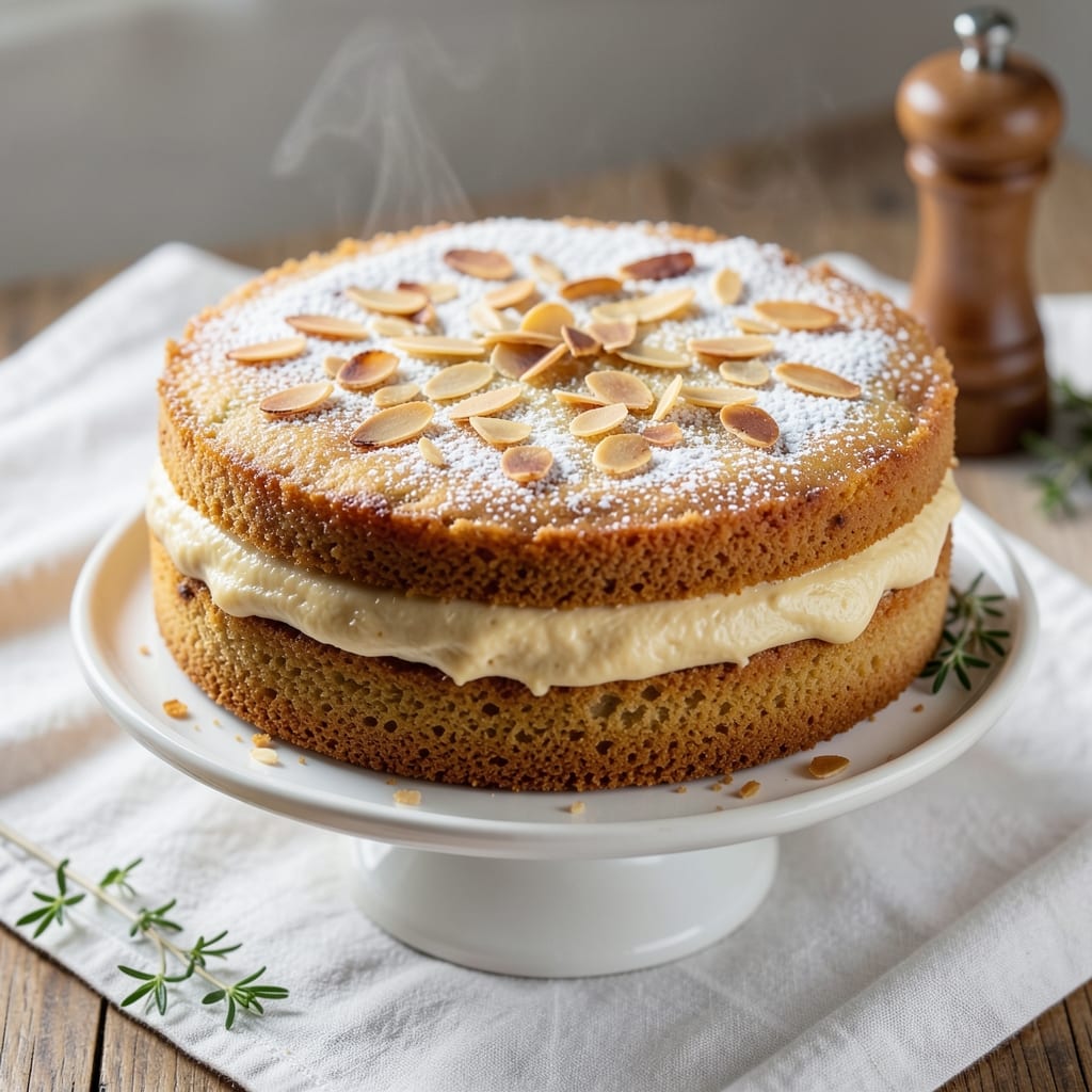 Almond Frangipane Cake Recipe: Golden Crust Over Silky Vanilla-Almond Filling