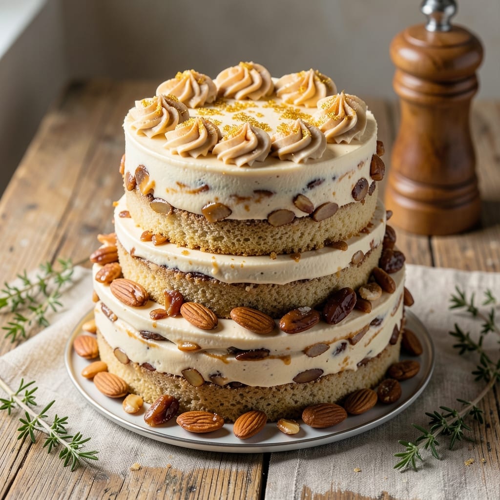 Almond Praline Cake Recipe: Nutty Caramel Swirls and Crispy Top