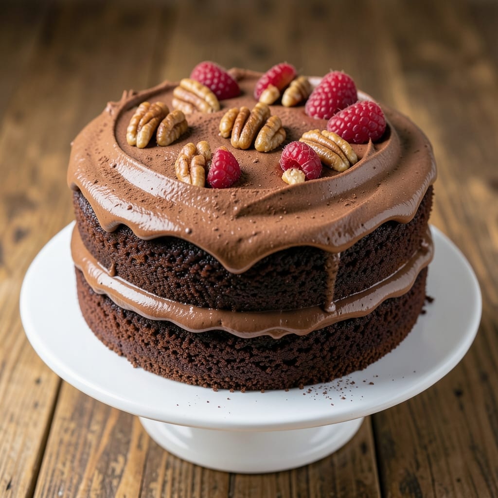 All-American Chocolate Cake Recipe: Moist Layers and Vanilla Frosting Magic