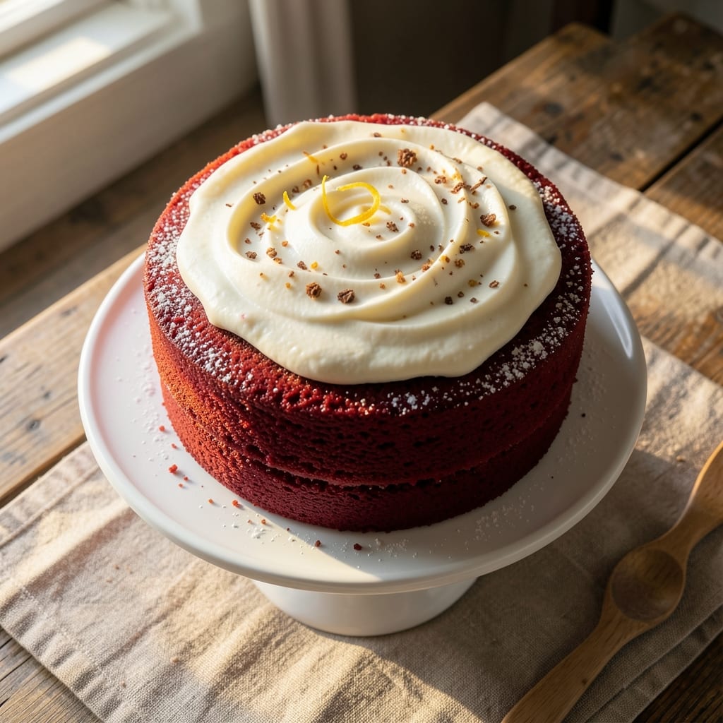 8-Inch Red Velvet Cake Recipe: Velvety Moisture and Cream Cheese Frosting Rivers