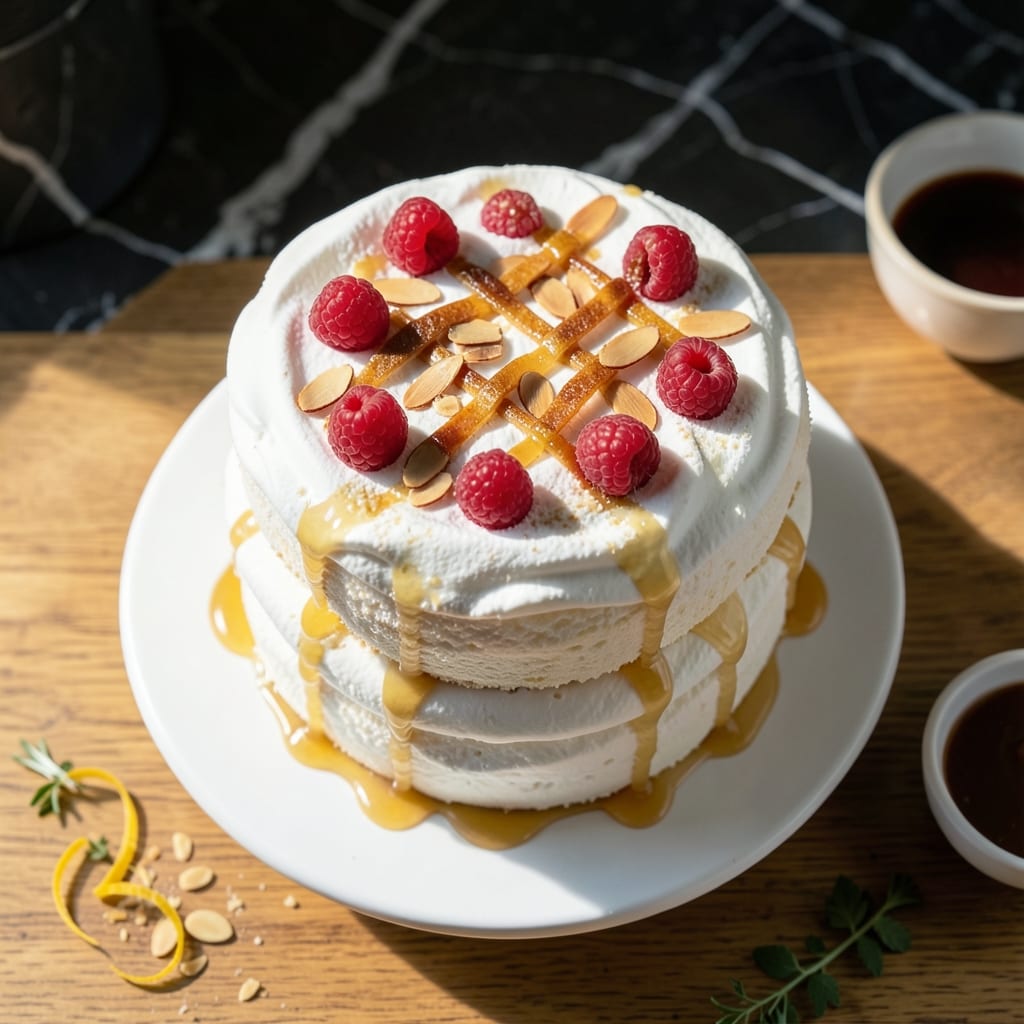 Almond Angel Food Cake Recipe: Light-as-Air Clouds With Vanilla Infusion