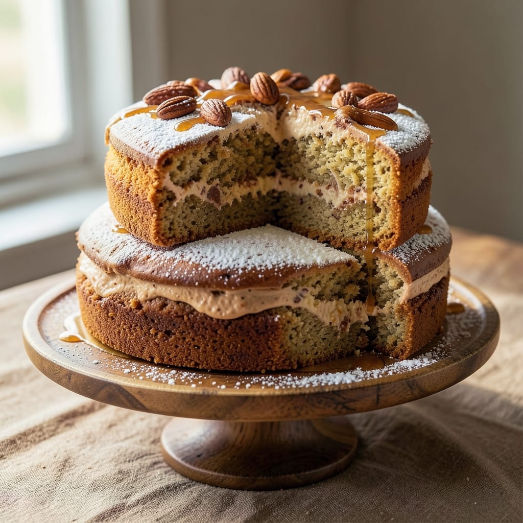 Almond Amaretto Pound Cake Recipe: Boozy Vanilla Swirls With Toasted Nutty Crunch
