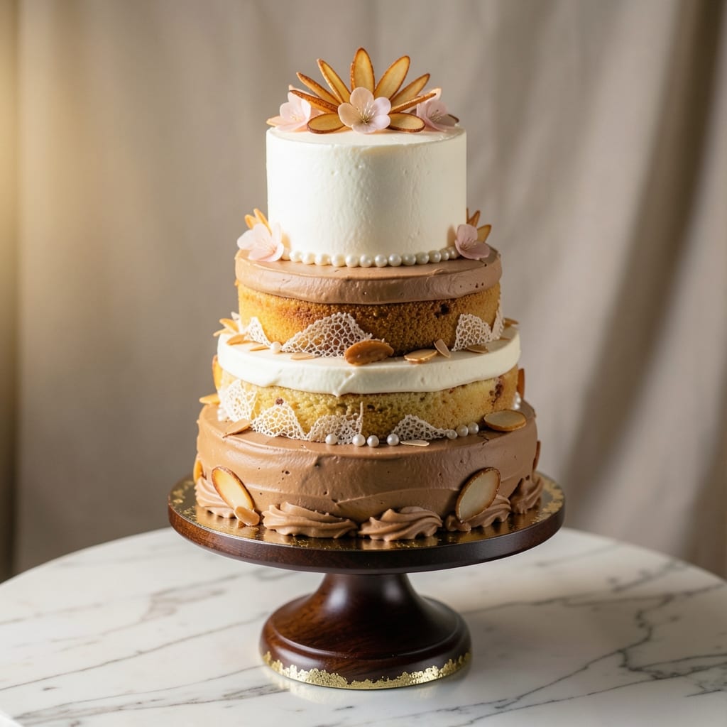 Almond-Flavored Wedding Cake Recipe: Elegant Layers With Toasted Nutty Crunch