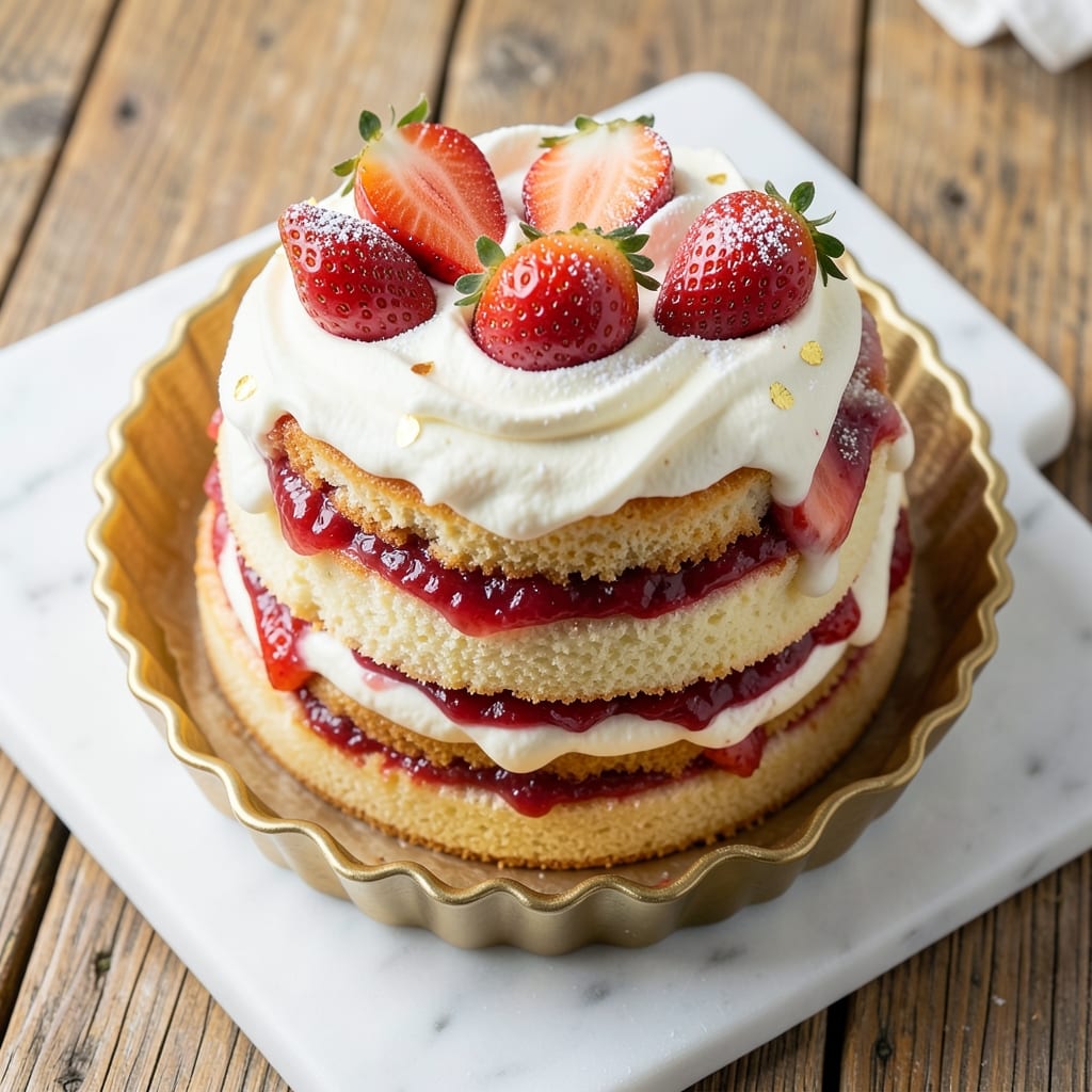 Ambrosia Bakery Fresh Strawberry Cake Recipe: Velvet Layers with Bursting Fruit