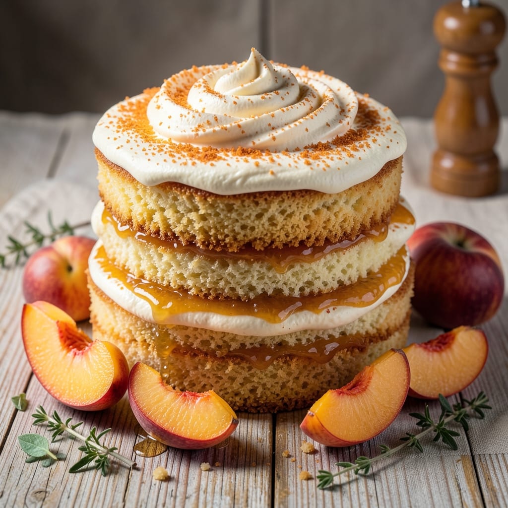 Amazing Peach Cake Recipe: Buttery Layers with Juicy Fruit Burst