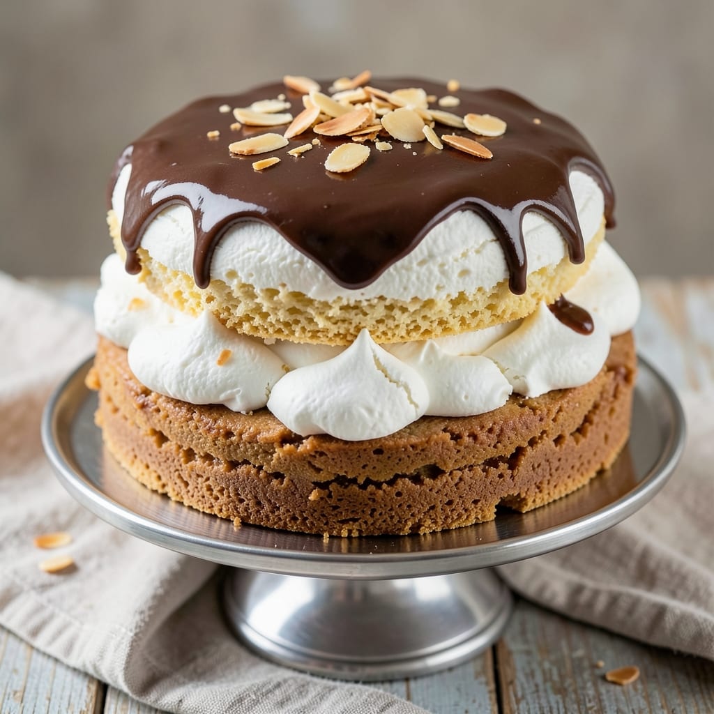 Almond Dacquoise Cake Recipe: Crispy Meringue Towers With Nutty Swirls