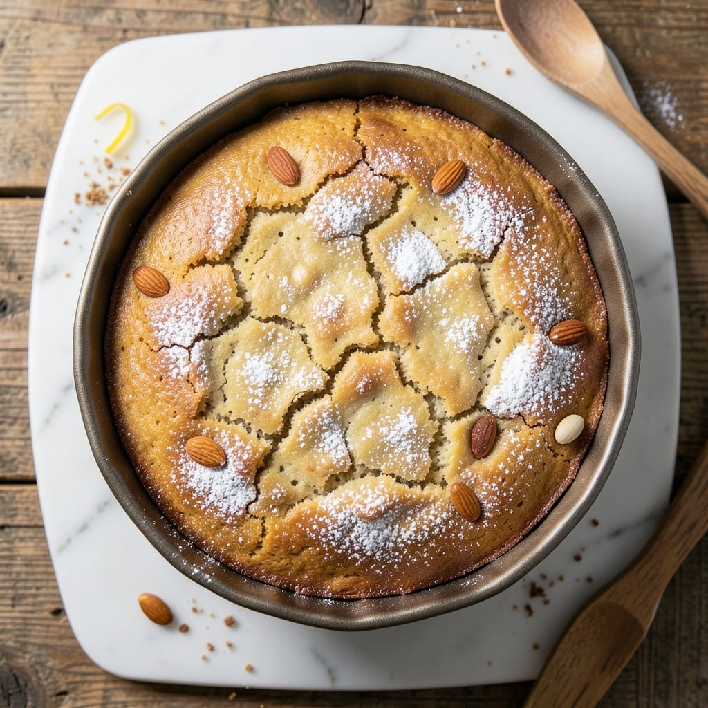 Almond Cake Pan Recipe: Moist Vanilla Layers with Toasted Nut Crunch