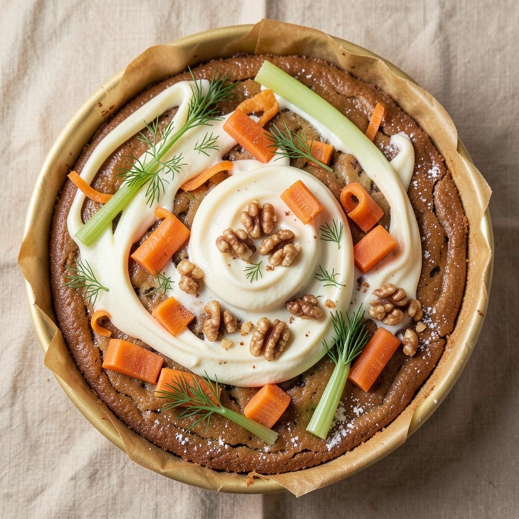 Alden Merrell's Carrot Cake Recipe: Celery-Dill Crunch and Creamy Layers