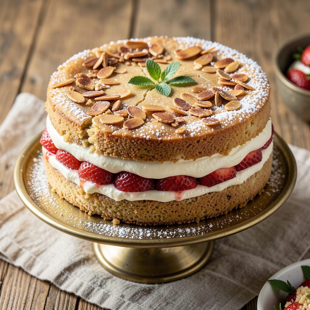 Almond Cake Pakistani Recipe: Cardamom-Scented Moisture with Toasted Almond Topping