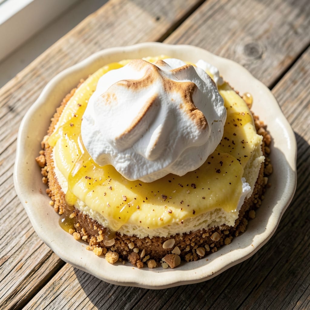 Amalfi Lemon Meringue Cheesecake Recipe: Citrusy Coast Vibes with Toasted Almond Crunch