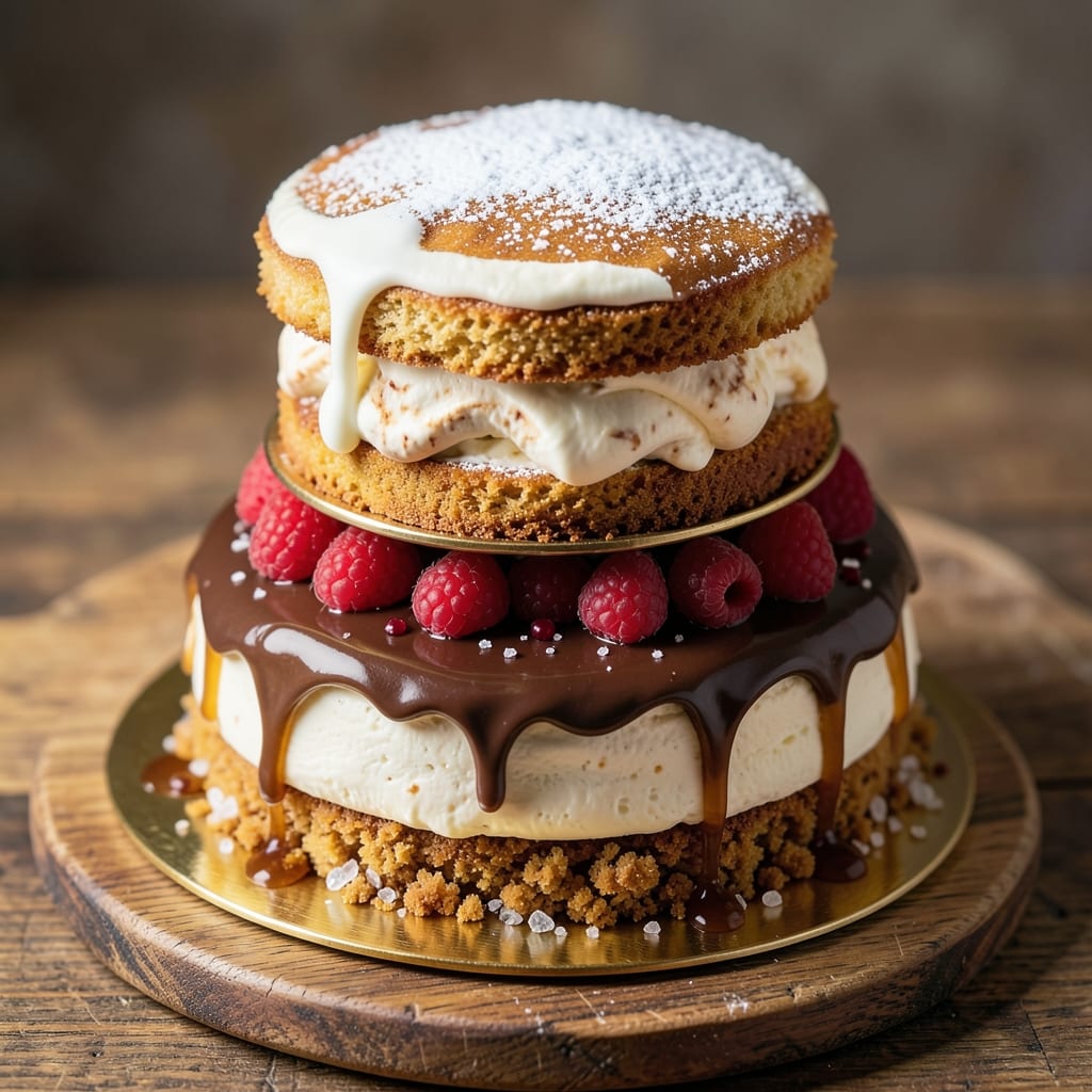 Amazing Ice Cream Cake Recipe: Layers of Vanilla Bliss and Nutty Crunch