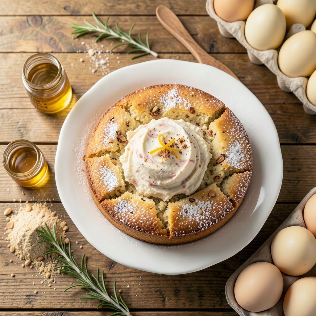 Almond Essence Cake Recipe: Nutty Liqueur Swirls and Moist Vanilla Layers