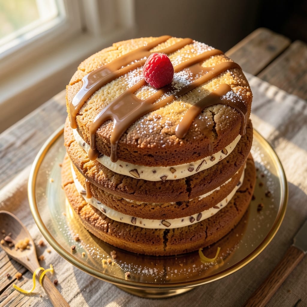Amaretto Cream Cake Recipe: Nutty Liqueur Swirls and Silky Frosting