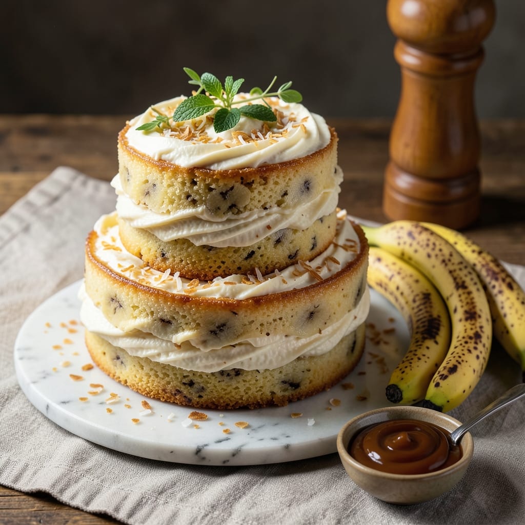 5 Star Banana Cake Recipe: Warm Spice and Vanilla Swirls in One Tin